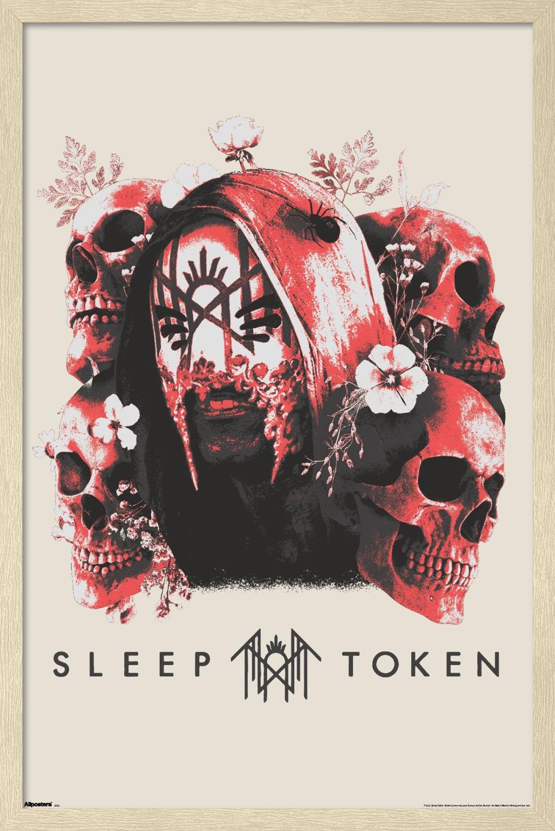 Amazon.com: Trends International Sleep Token - Skulls And Flowers